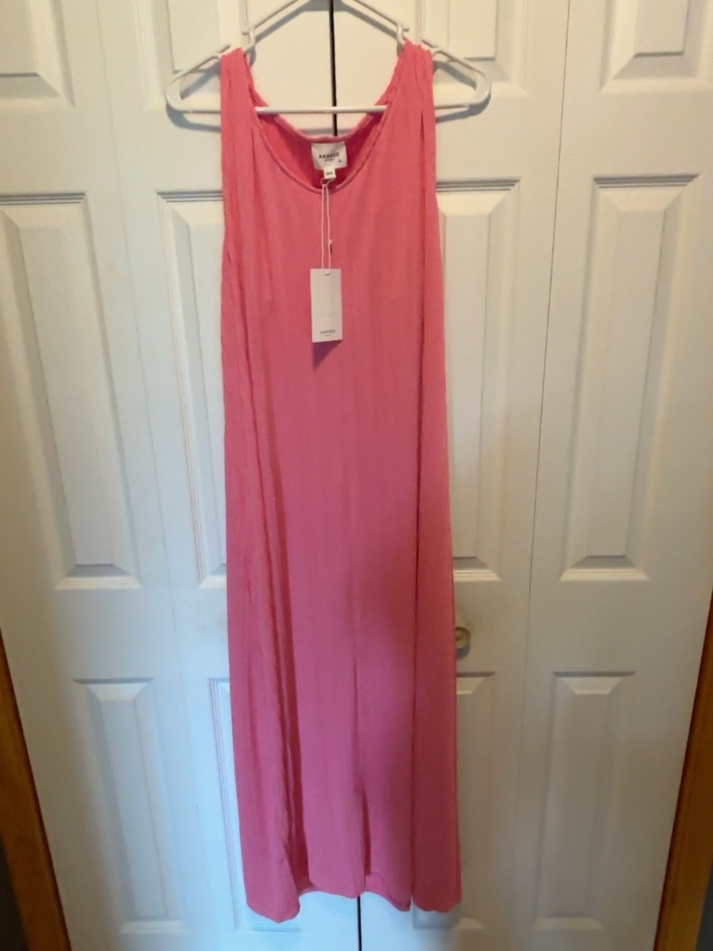 Andrée by Unit 3X Pink Sleeveless Maxi Dress NWT Plus Size